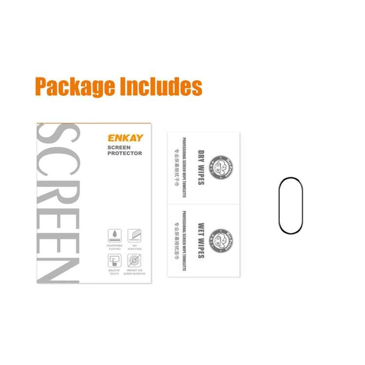 1pcs For Xiaomi Band 8 ENKAY Hat-Prince 3D Full Coverage Soft PC Edge + PMMA HD Screen Protector Film - Smart Wear by ENKAY | Online Shopping South Africa | PMC TechLife