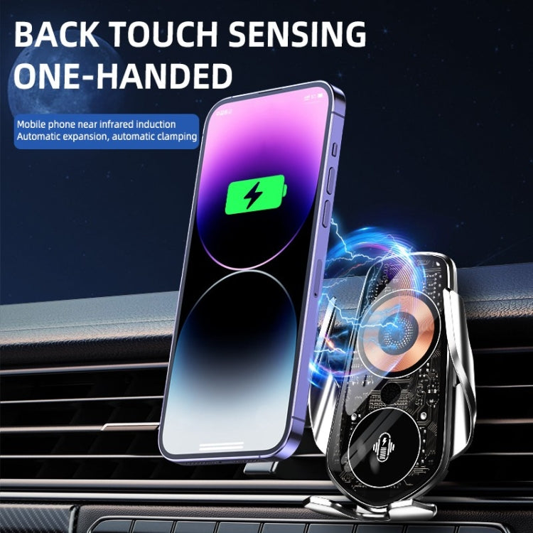 Q8 Universal Air Vent Mount Magnetic Mobile Phone Wireless Charging Car Holder without Start Button(Black) - Wireless Charger Holders by PMC Jewellery | Online Shopping South Africa | PMC Jewellery