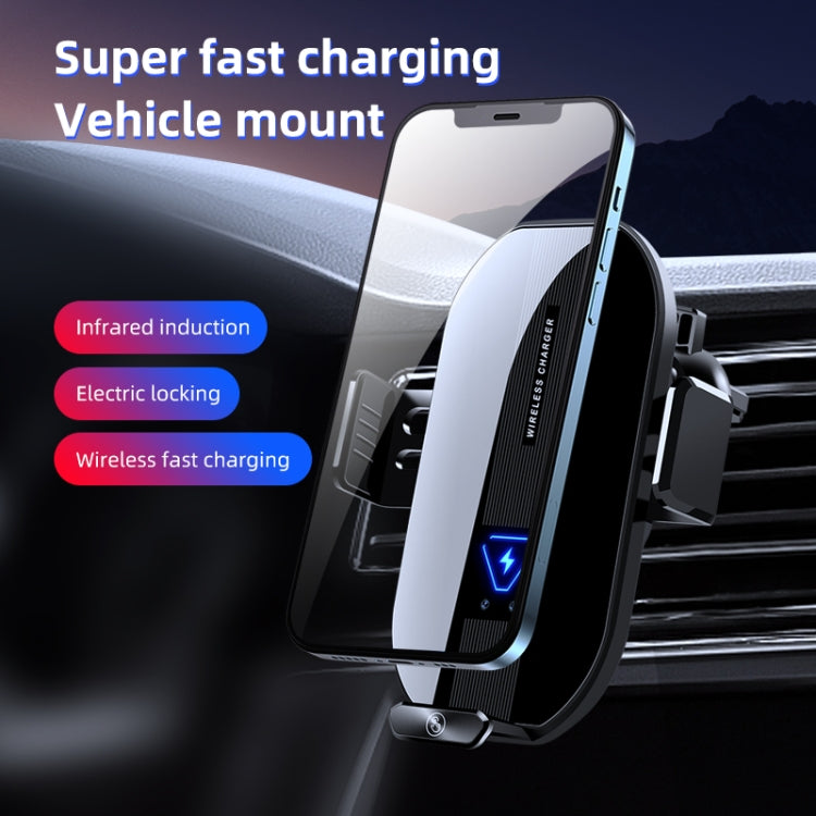 A9 Car 15W Fast Charging Magnetic Auto Sensitive QI Wireless Charger - Wireless Charger Holders by PMC TechLife | Online Shopping South Africa | PMC TechLife