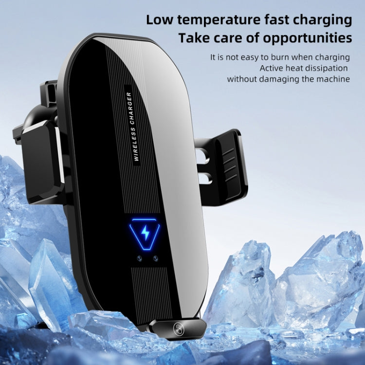 A9 Car 15W Fast Charging Magnetic Auto Sensitive QI Wireless Charger - Wireless Charger Holders by PMC TechLife | Online Shopping South Africa | PMC TechLife
