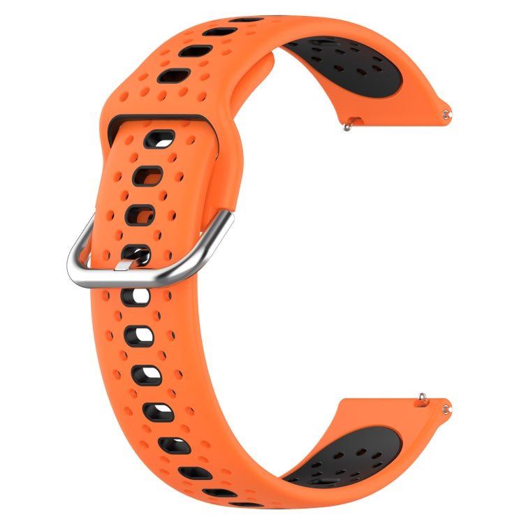 For GarminMove Trend 20mm Breathable Two-Color Silicone Watch Band(Orange+Black) -  by PMC TechLife | Online Shopping South Africa | PMC TechLife