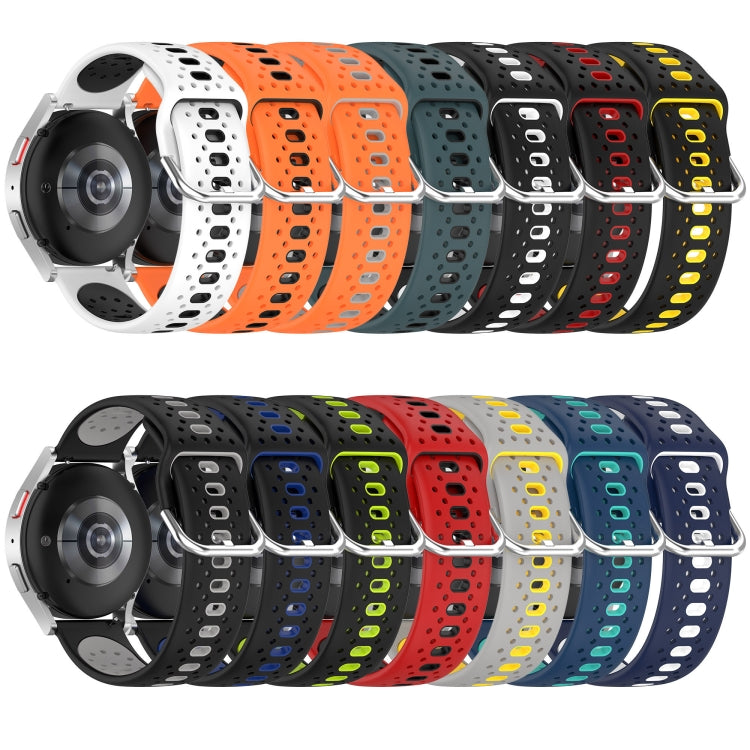 For GarminMove Trend 20mm Breathable Two-Color Silicone Watch Band(Orange+Black) -  by PMC TechLife | Online Shopping South Africa | PMC TechLife