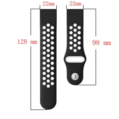 For Garmin Approach S62 22mm Sports Breathable Silicone Watch Band(Red+Black) -  by PMC Jewellery | Online Shopping South Africa | PMC Jewellery