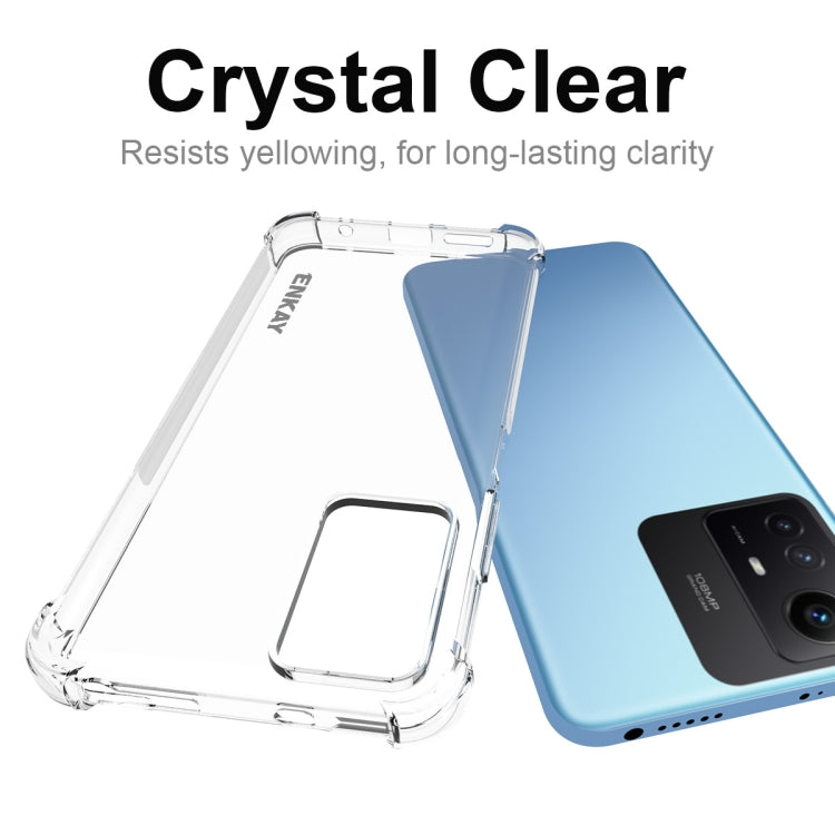 For Xiaomi Redmi Note 12S ENKAY Hat-Prince Transparent TPU Shockproof Phone Case - free shipping - PMC TechLife - Order now!