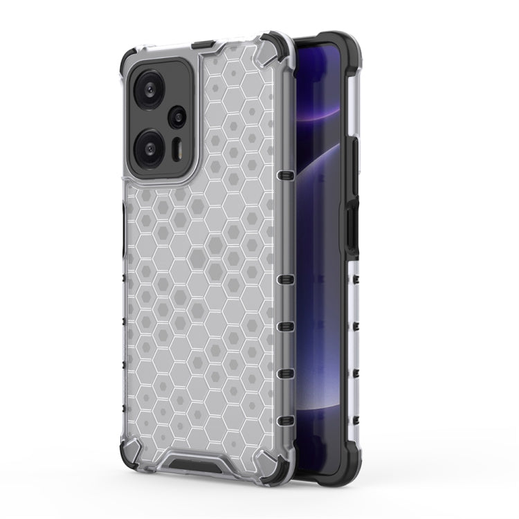 For Xiaomi Poco F5 Pro Shockproof Honeycomb Phone Case(White) - free shipping - PMC TechLife - Order now!