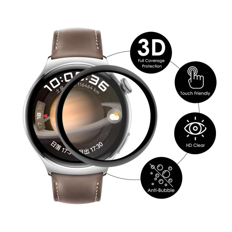 5pcs For Huawei Watch 4 ENKAY 3D Full Coverage Soft PC Edge + PMMA HD Screen Protector Film - Screen Protector by ENKAY | Online Shopping South Africa | PMC Jewellery