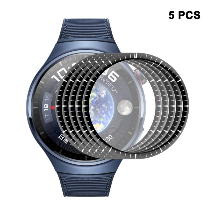 5pcs For Huawei Watch 4 Pro ENKAY 3D Full Coverage Soft PC Edge + PMMA HD Screen Protector Film - Screen Protector by ENKAY | Online Shopping South Africa | PMC TechLife | Buy Now Pay Later Mobicred