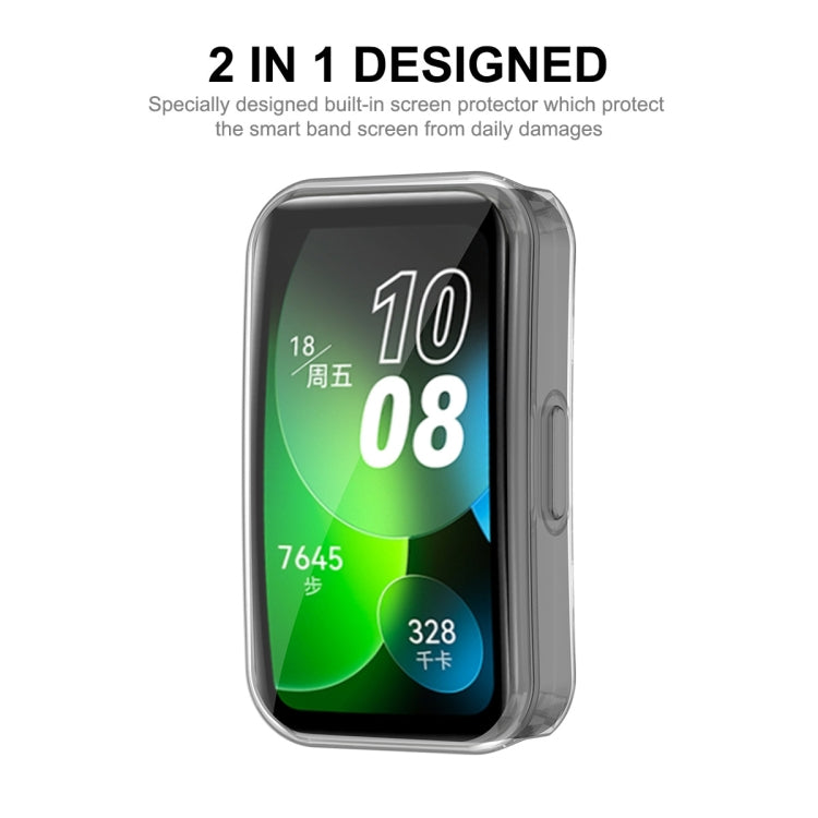 For Huawei Band 8 ENKAY Hat-Prince Full Coverage Transparent Soft TPU Watch Case with Screen Protection - Watch Cases by ENKAY | Online Shopping South Africa | PMC TechLife