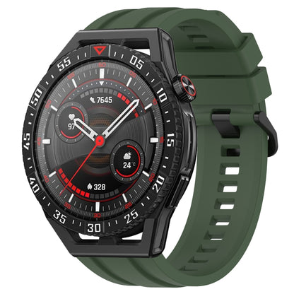 For Huawei Watch GT3 SE Long & Short Sports Solid Color Silicone Watch Band Set(Dark Green) - Watch Bands by PMC Jewellery | Online Shopping South Africa | PMC Jewellery