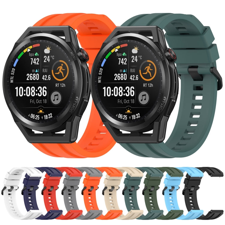 For Huawei Watch Buds Long & Short Sports Solid Color Silicone Watch Band Set(Sky Blue) - Watch Bands by PMC TechLife | Online Shopping South Africa | PMC TechLife