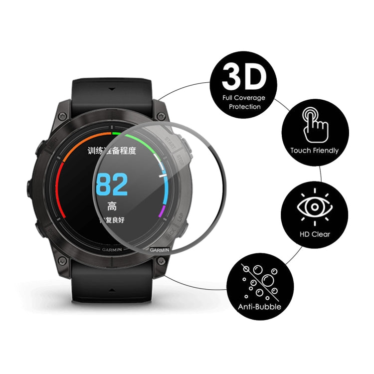 For Garmin Epix Pro Gen 2 47mm 2pcs ENKAY 3D Full Coverage Soft PC Edge + PMMA HD Screen Protector Film - Screen Protector by ENKAY | Online Shopping South Africa | PMC TechLife | Buy Now Pay Later Mobicred