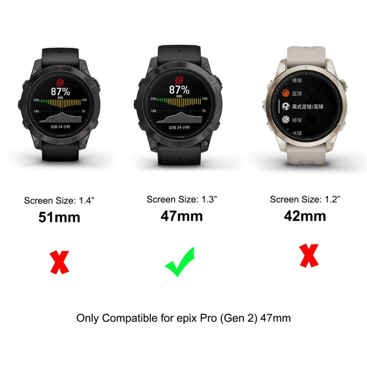 For Garmin Epix Pro Gen 2 47mm 2pcs ENKAY 3D Full Coverage Soft PC Edge + PMMA HD Screen Protector Film - Screen Protector by ENKAY | Online Shopping South Africa | PMC TechLife | Buy Now Pay Later Mobicred