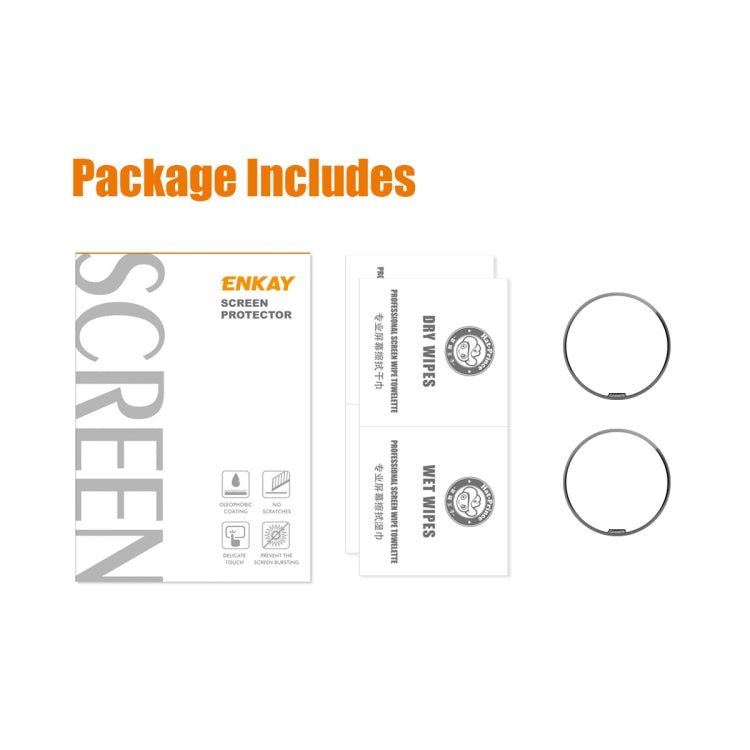For Garmin Epix Pro Gen 2 47mm 2pcs ENKAY 3D Full Coverage Soft PC Edge + PMMA HD Screen Protector Film - Screen Protector by ENKAY | Online Shopping South Africa | PMC TechLife | Buy Now Pay Later Mobicred
