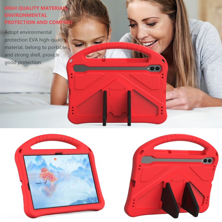 For Samsung Galaxy Tab S9 EVA Shockproof Tablet Case with Holder(Red) - Galaxy Tab S9 Cases by PMC TechLife | Online Shopping South Africa | PMC TechLife | Buy Now Pay Later Mobicred