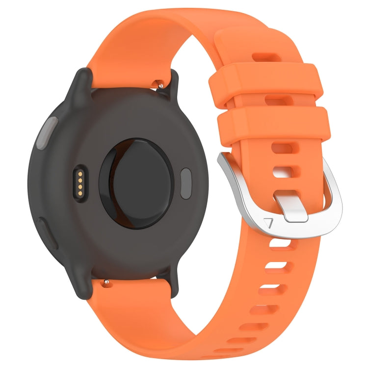 Compatible with Garmin Venu 2 Plus Liquid Glossy Silver Buckle Silicone Watch Band(Orange) - free shipping - PMC TechLife - Order now!