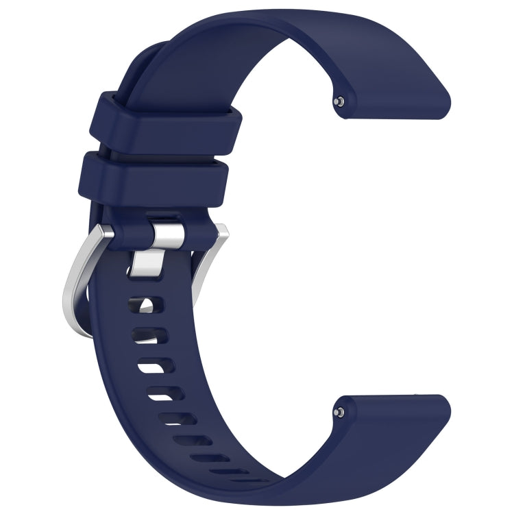 Compatible with Garmin Venu 2 Plus Liquid Glossy Silver Buckle Silicone Watch Band(Dark Blue) - free shipping - PMC TechLife - Order now!