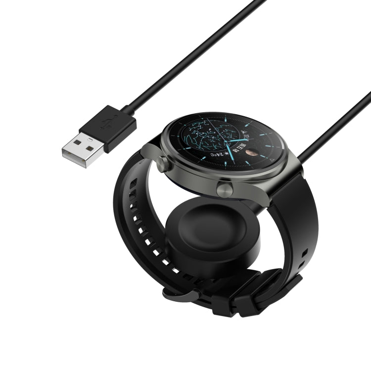 For Huawei Watch GT 4 46mm Smart Watch Magnetic Suction Split Charging Cable, Length: 1m(Black) - Charger by PMC TechLife | Online Shopping South Africa | PMC TechLife