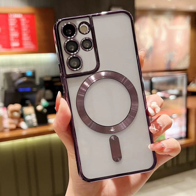 For Samsung Galaxy S20+ 5G MagSafe Electroplating TPU Phone Case(Purple) - Galaxy Phone Cases by PMC TechLife | Online Shopping South Africa | PMC TechLife