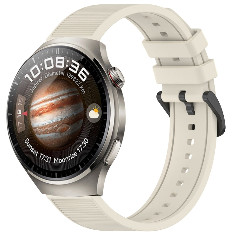 For Huawei Watch 4 Pro 22mm Textured Silicone Solid Color Watch Band(Starlight) - Watch Bands by PMC TechLife | Online Shopping South Africa | PMC TechLife