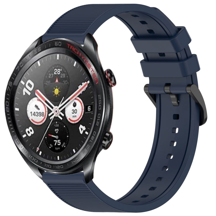 For Honor Watch Dream 22mm Textured Silicone Solid Color Watch Band(Midnight Blue) - Watch Bands by PMC TechLife | Online Shopping South Africa | PMC TechLife