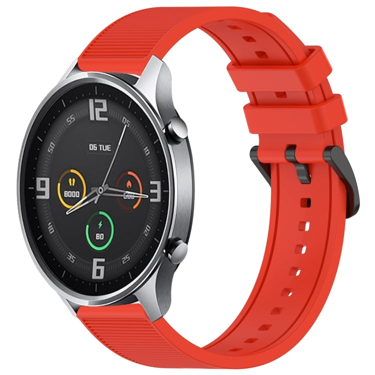 For Xiaomi MI Watch Color 22mm Textured Silicone Solid Color Watch Band(Red) - Watch Bands by PMC TechLife | Online Shopping South Africa | PMC TechLife | Buy Now Pay Later Mobicred
