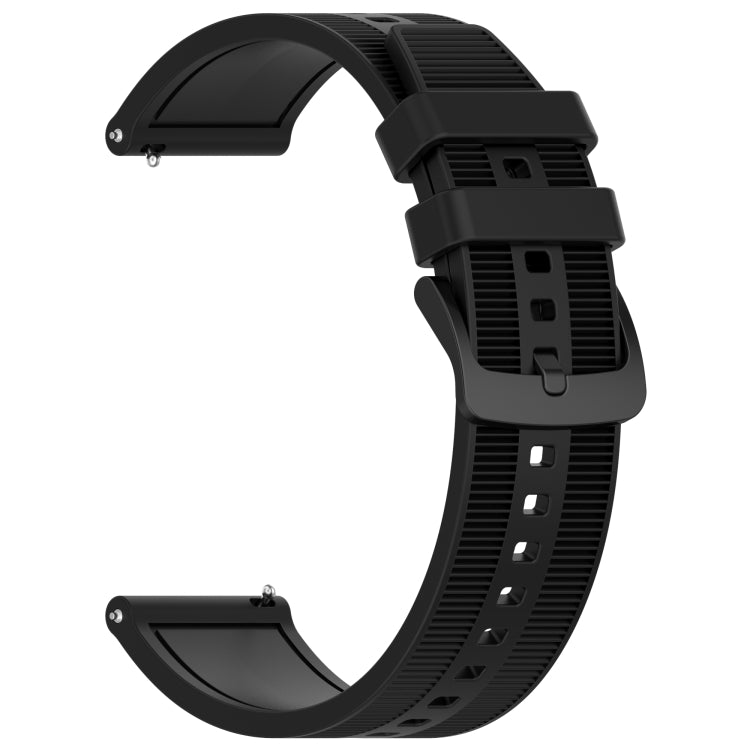 For Xiaomi Haylou RS4 LS12 22mm Textured Silicone Solid Color Watch Band(Black) - free shipping - PMC TechLife - Order now!