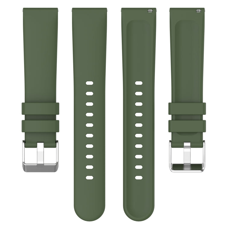 Compatible with Garmin Vivoactive 3 20mm Smooth Solid Color Silicone Watch Band(Orange) - Watch Bands by PMC TechLife | Online Shopping South Africa | PMC TechLife | Buy Now Pay Later Mobicred