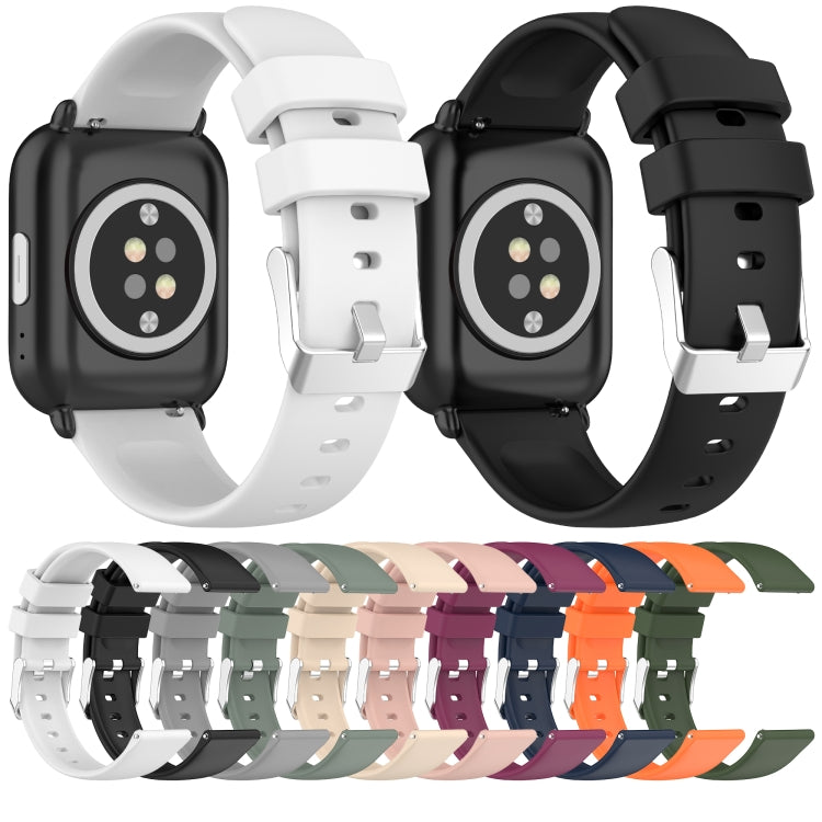 For Samsung Galaxy Watch 5  44mm 20mm Smooth Solid Color Silicone Watch Band(Army Green) - free shipping - PMC TechLife - Order now!