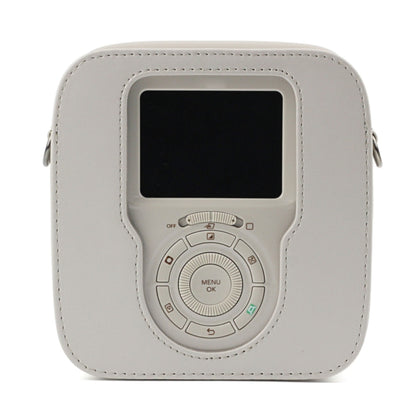 Full Body Camera PU Leather Case Bag with Strap for Fujifilm Instax Square SQ20(White) - Leather Bag by PMC Jewellery | Online Shopping South Africa | PMC Jewellery