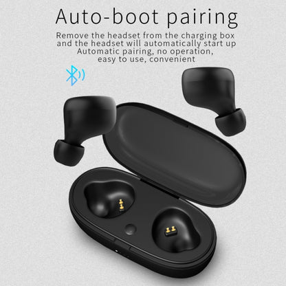 TWS-A1 TWS Bluetooth 5.0 Mini Invisible Sports Music Earphone with Charging Box & Microphone (Black) - TWS Earphone by PMC Jewellery | Online Shopping South Africa | PMC Jewellery