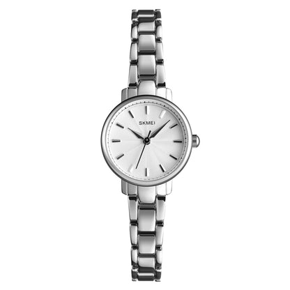 Skmei 1410 Lady Quartz Watch European and American Fashion Watch Business Leisure Steel Belt Lady Watch(Silver) - Alloy Watches by SKMEI | Online Shopping South Africa | PMC Jewellery | Buy Now Pay Later Mobicred