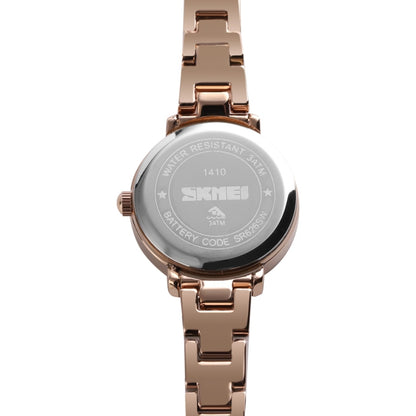 Skmei 1410 Lady Quartz Watch European and American Fashion Watch Business Leisure Steel Belt Lady Watch(Silver) - Alloy Watches by SKMEI | Online Shopping South Africa | PMC Jewellery | Buy Now Pay Later Mobicred