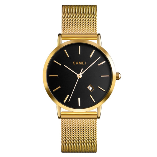 SKMEI 1530 Fashion Europe And America Simple Business Women Wristwatch Elegant Thin Female Student Quartz Watch(Gold) - Metal Strap Watches by SKMEI | Online Shopping South Africa | PMC Jewellery | Buy Now Pay Later Mobicred