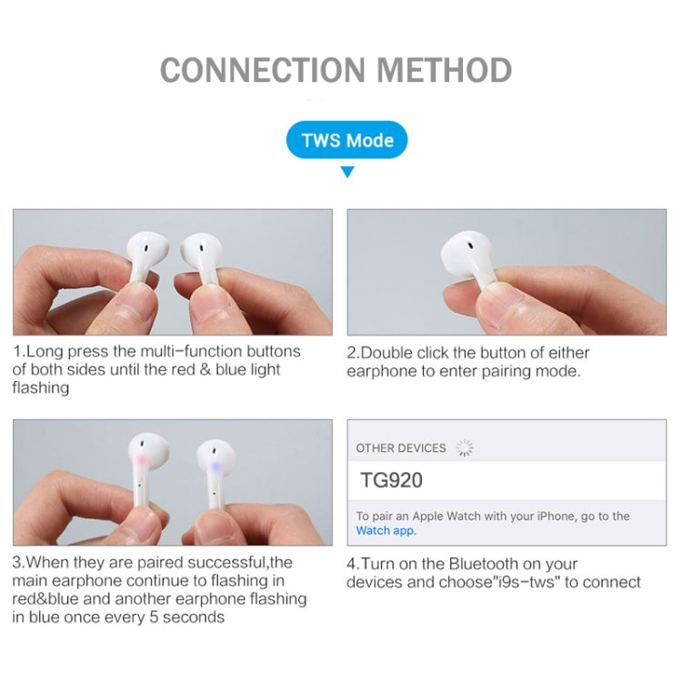 T&G TG920 TWS Bluetooth5.0 Touch Control Earbud Hi-Fi  Sound Quality Clear Durable Pop-up Wireless Bluetooth Earphone - TWS Earphone by T&G | Online Shopping South Africa | PMC Jewellery