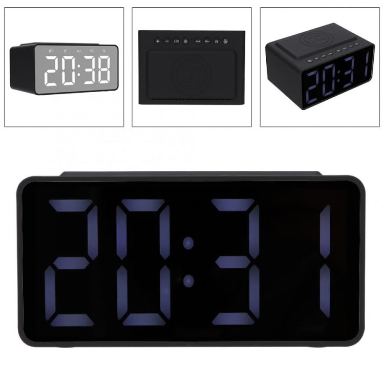 AEC BT508 Wireless Charging Bluetooth Speaker LED Alarm Clock Power Bank Three-In-One Speaker - free shipping - PMC TechLife - Order now!
