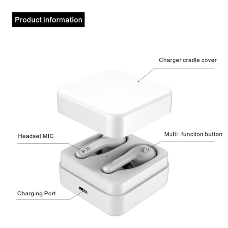 T88 Mini Touch Control Hifi Wireless Bluetooth Earphones TWS Wireless Earbuds with Charger Box(Black) - TWS Earphone by PMC TechLife | Online Shopping South Africa | PMC TechLife