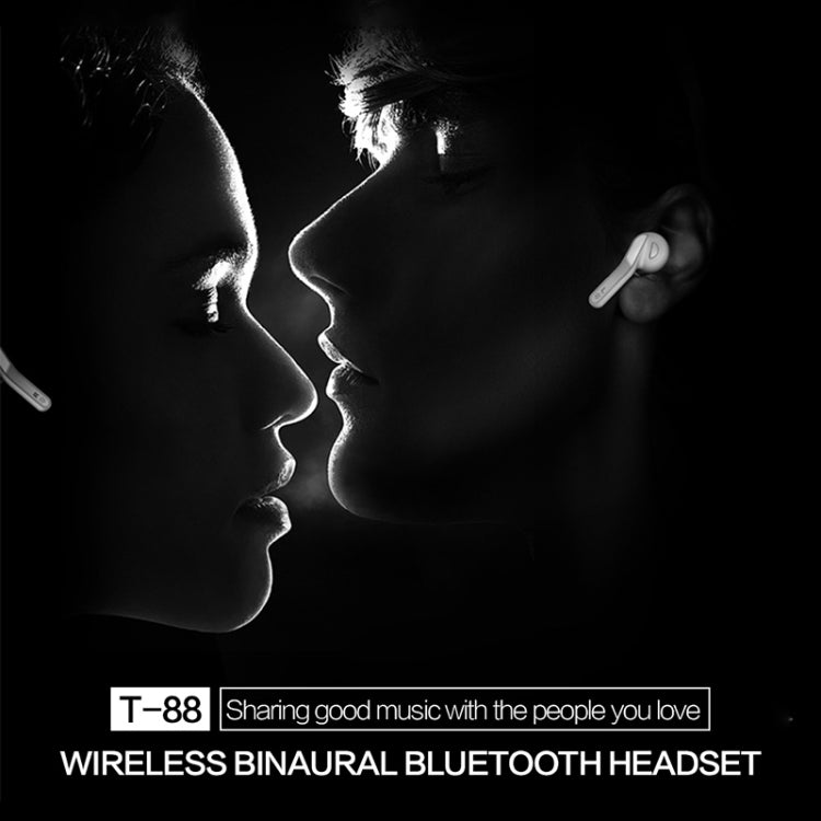 T88 Mini Touch Control Hifi Wireless Bluetooth Earphones TWS Wireless Earbuds with Charger Box(Black) - TWS Earphone by PMC TechLife | Online Shopping South Africa | PMC TechLife