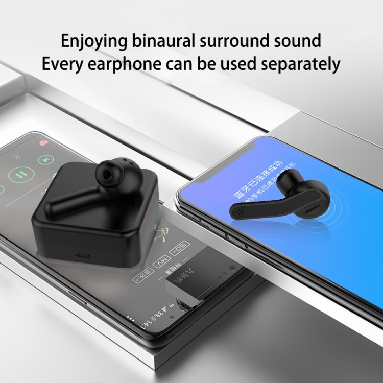 T88 Mini Touch Control Hifi Wireless Bluetooth Earphones TWS Wireless Earbuds with Charger Box(Black) - TWS Earphone by PMC Jewellery | Online Shopping South Africa | PMC Jewellery