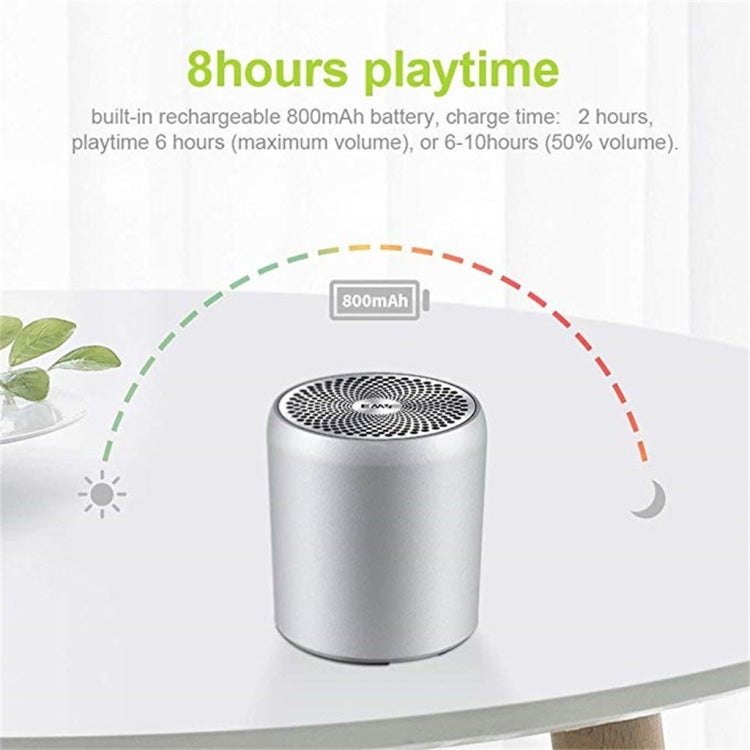 EWA A107 TWS Portable Super Mini Subwoofer Waterproof Bluetooth Speaker(Rose Gold) - free shipping - PMC TechLife - Order now!
