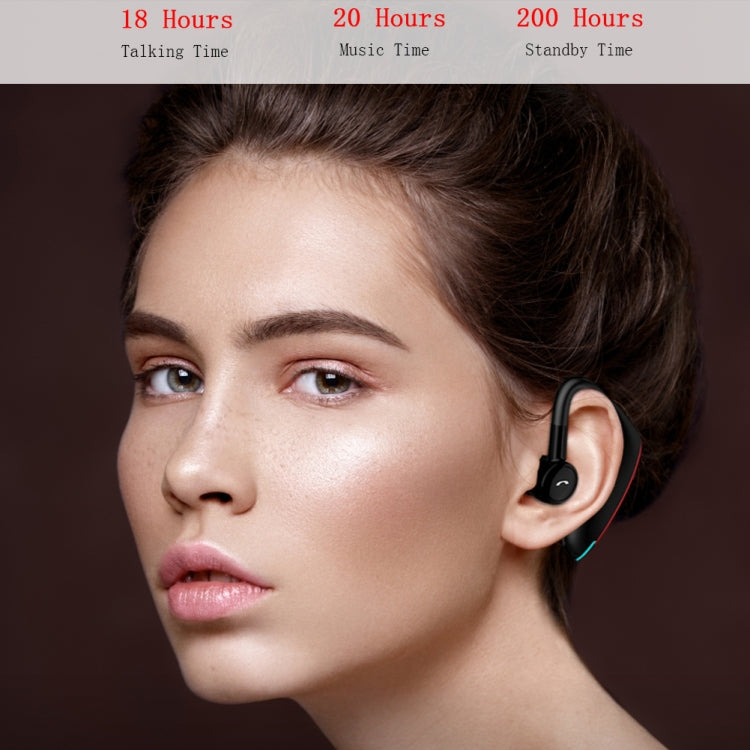 F900 Mini Earhook 180�� Freely Rotating Wireless Bluetooth 5.0 Earphone Car Handsfree Call Headphone(Red) - Bluetooth Earphone by PMC TechLife | Online Shopping South Africa | PMC TechLife