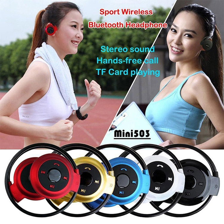 mini-503 MP3 Player Bluetooth Earphone, Support FM Radio & 32GB TF Card - Bluetooth Earphone by PMC TechLife | Online Shopping South Africa | PMC TechLife | Buy Now Pay Later Mobicred
