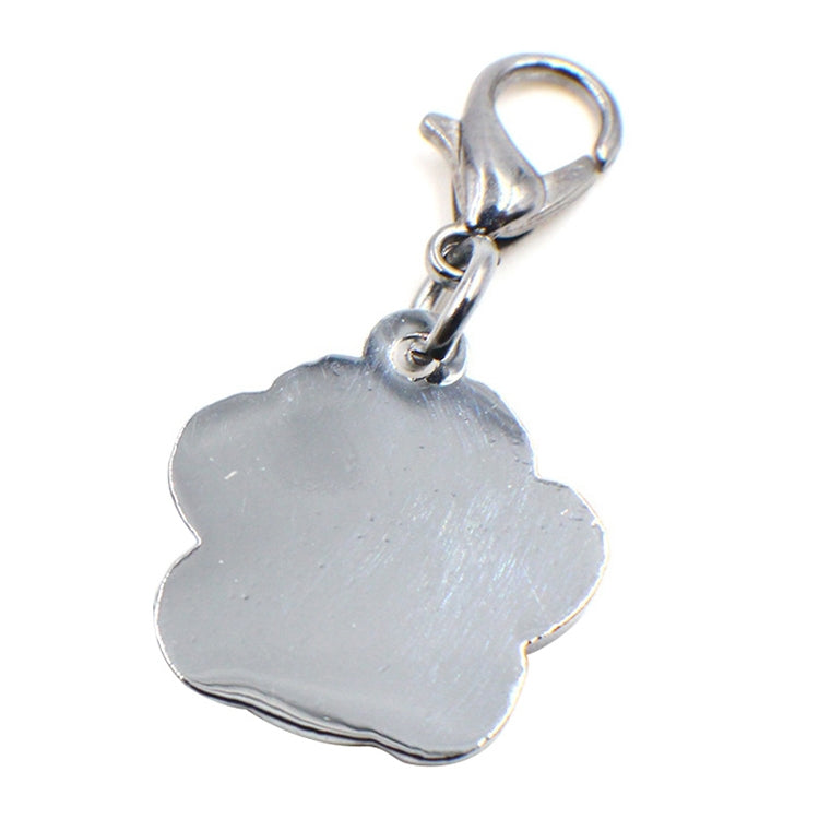 10 PCS Enamel Cat Dog  Bear Paw Prints Key Chain Jewelry Making(Pink) - Pendants by PMC TechLife | Online Shopping South Africa | PMC TechLife | Buy Now Pay Later Mobicred