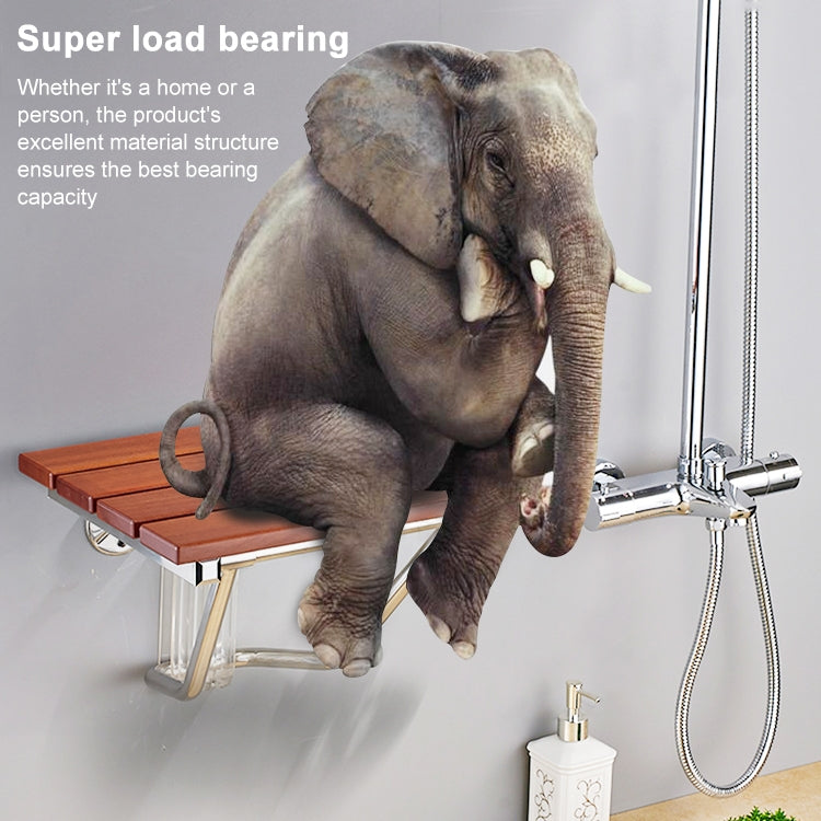 Folding Solid Wood Wall Mounted Relaxation Shower Chair(F Fype) - free shipping - PMC TechLife - Order now!