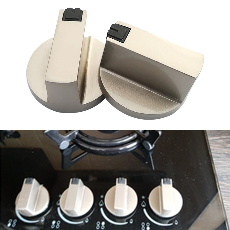 2 PCS Universal Metal Rotary Switch Control Knobs Replacement Accessories for Home Kitchen Gas Stove, Size:Shaft Diameter 6mm - Cooktop Parts by PMC TechLife | Online Shopping South Africa | PMC TechLife | Buy Now Pay Later Mobicred