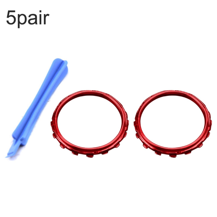 For Xbox One Elite 5pairs 3D Replacement Ring + Screwdriver Handle Accessories, Colour:Red Plating - XBOX Spare Parts by PMC TechLife | Online Shopping South Africa | PMC TechLife
