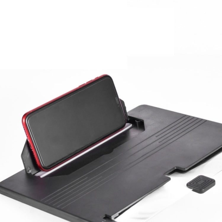 12 Inch Pull-Out Mobile Phone Screen Magnifier 3D Desktop Stand, Style:Blu-ray Model(Red) - Screen Magnifier by PMC TechLife | Online Shopping South Africa | PMC TechLife