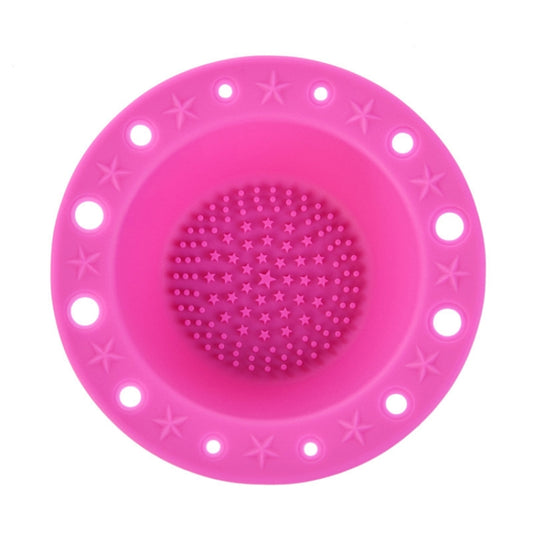 Beauty Tools Silicone Brush Tray Makeup Brush Special Cleaning Bowl(Rose Red) - Tools by PMC Jewellery | Online Shopping South Africa | PMC Jewellery