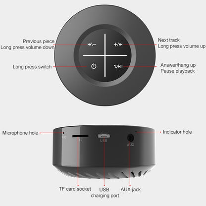 Y8 Computer Mini Smart Car Card Portable Subwoofer Bluetooth Speaker(Silver) - Mini Speaker by PMC Jewellery | Online Shopping South Africa | PMC Jewellery