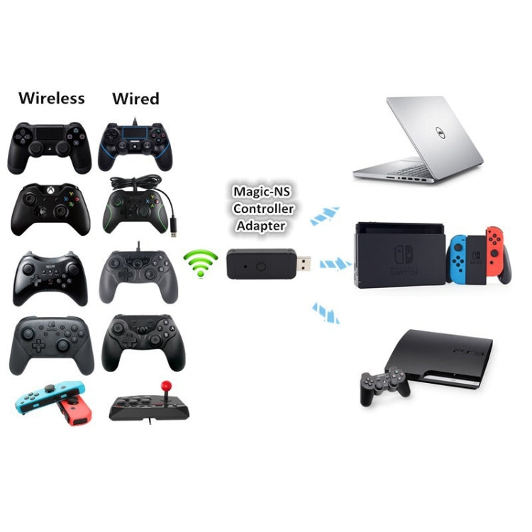 JYS-130 Wireless Bluetooth Gamepad Converter Adapter For PS3 / Switch / PC - free shipping - PMC TechLife - Order now!
