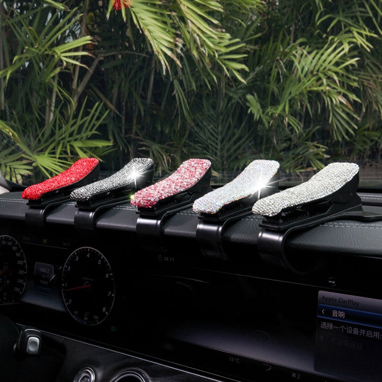 Diamond Car Phone Holder 360 Degree Rotating Creative Car Dashboard Mobile Holders(Pink Color Mixing) - Car Holders by PMC TechLife | Online Shopping South Africa | PMC TechLife